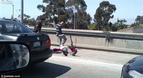 california road rage attack police investigating highway beating as