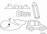 Blue Color Preschool Worksheets Coloring Pages Colors Kindergarten Activities Azul Sheets Toddler Worksheet School Coloringpage Kids Eu Activity Printable Colored sketch template