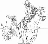 Cowboy Ausmalbilder sketch template