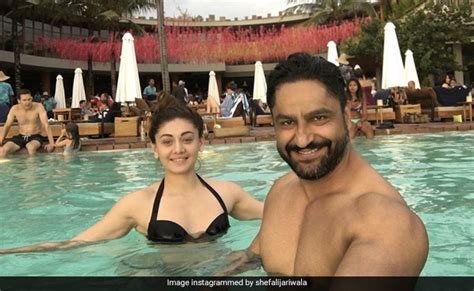 Shefali Jariwala Pool With Husband Parag Tyagi Photos Viral On Internet