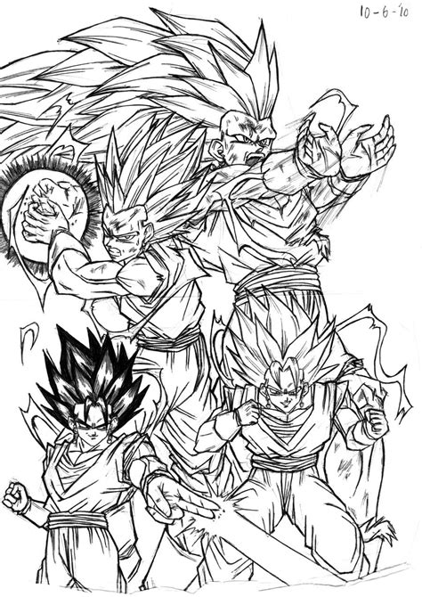 dbgt  coloring pages