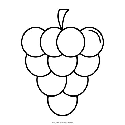 grapes clipart coloring sheet picture  grapes clipart coloring