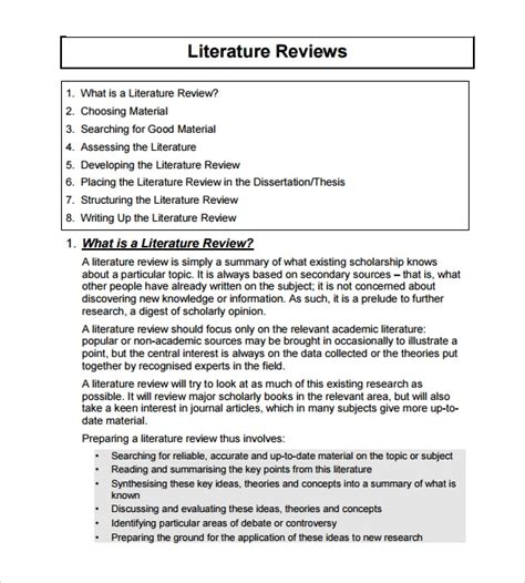 literature review template tristarhomecareinc