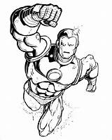Coloring Pages Printables Superheroes Comic Book Library Clipart Marvel Iron Man sketch template