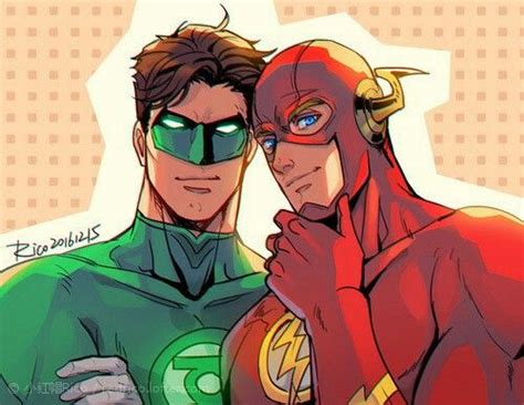 Hal Jordan Green Lantern And Barry Allen The Flash By Lofter Id Redrico