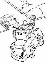 Coloring Turning Pages Mater Tow Right sketch template