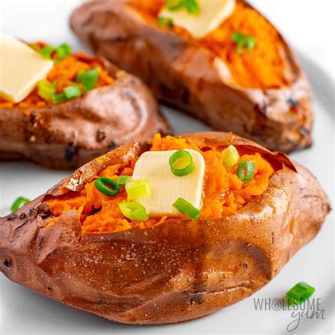 baked sweet potato   oven easy wholesome yum