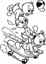 Coloring Huey Louie Dewey Pages Skateboard Disney Drawing Cute Drawings Printable Donald Framing Para Colorear Nephews Coloringpagesfortoddlers Poodle Silhouette Dibujos sketch template