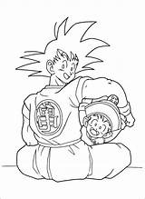 Coloring Gohan Vall sketch template