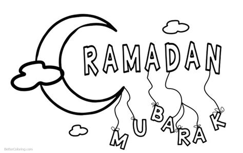 ramadan coloring pages simple drawing  printable coloring pages