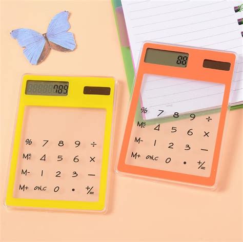 mini transparent electronic calculator