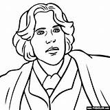 Coloring Historical Pages Oscar Wilde Figure Famous Rated Thecolor sketch template