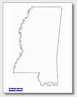 Mississippi Map Outline Printable State Maps County Cities Waterproofpaper sketch template