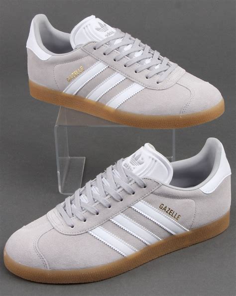 adidas gazelle trainers greywhitegum  casual classics