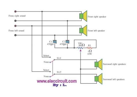 wiring diagram  surround sound system