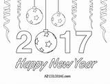 Year Coloring Happy Pages Printable Popular sketch template