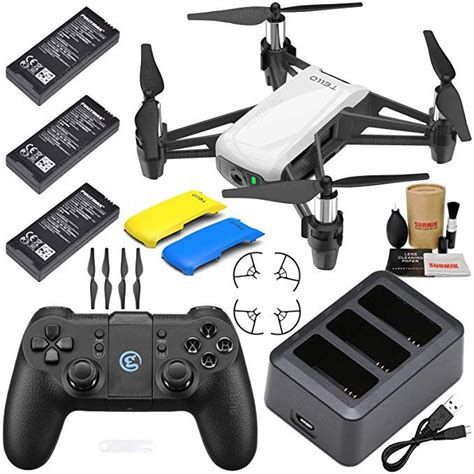 amazoncom tello drone quadcopter boost combo    batteries charging hub gamesir td