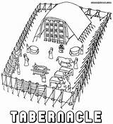 Tabernacle Coloring Pages Building Print sketch template