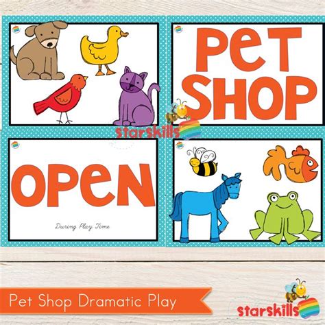 pet shop starskills pet shop dramatic play preschool pets preschool