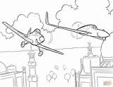 Dusty Crophopper Stropi Ishani Rochelle Flies Colorat Airplane Getdrawings Clopotel Planse Desene sketch template