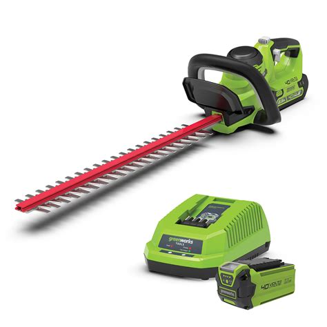 greenworks hedge trimmer  kit days motorcycles power equipment