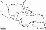 Map America Blank Central Caribbean Outline Maps Google sketch template