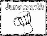 Juneteenth sketch template