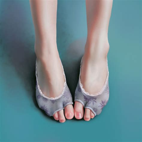 Safebooru 1girl Feet Floral Print Highres Original Out Of Frame Qizhu