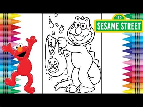 elmo halloween coloring sesame street coloring pages sesame street