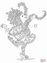 Fancy Nancy Coloring Pages Henry Horrid Printable Dress Party Supercoloring Tea Kids Adult Color Quotes Colouring Dessin Print Drawing Disney sketch template