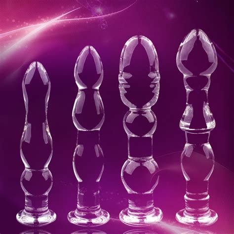 Sex Pyrex Glass Dildo Artificial Dick Male Genital Penis Anal Butt Plug