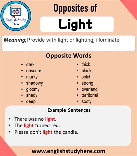 light antonym  light   words  light