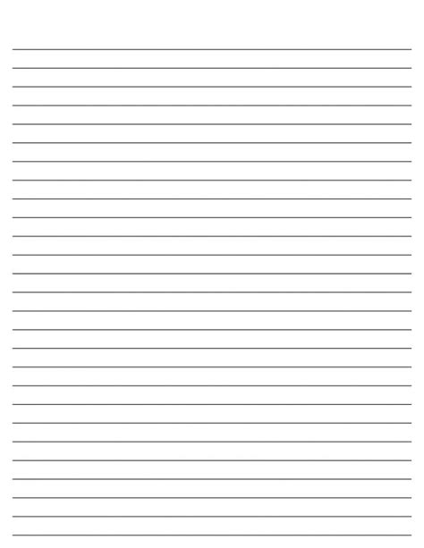 blank lined paper template business