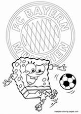 Coloring Pages Bayern Munich Fc Arsenal Soccer Madrid Real Manchester Color Spongebob Print Barcelona Ac United sketch template