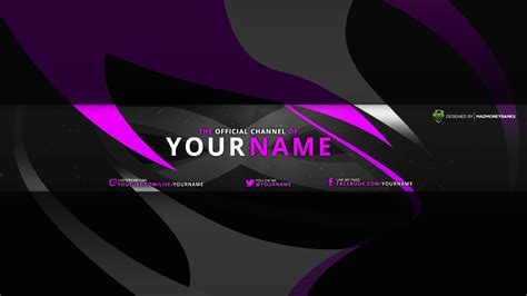 youtube channel banner template banner template