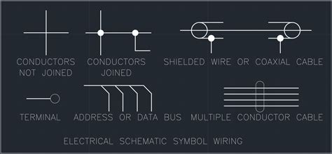 electrical schematic symbol wiring autocad  cad block symbols  cad drawing