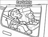 Safety Coloring Car Seat Seatbelt Colouring Pages Template Resolution Templates Medium sketch template