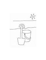 Coloring Pages Summer Spade Bucket sketch template