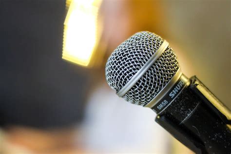 stock photo  audio mic microphone