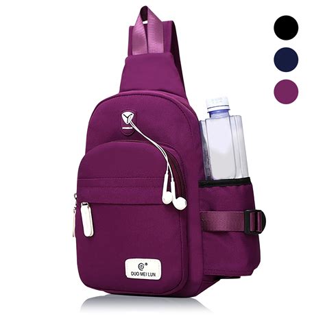 shoulder cross body bag durable water repellent anti theft laptop backpack nylon travel sling