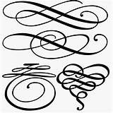 Flourish Calligraphy Flourishes Decorative Clipart Vector Svg Pretty Lines Lettering Make Digistamps Would Clip Swirls Library Caligraphy Line Scrolls Letter sketch template