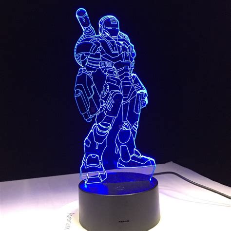 iron man lamp  led creative atmosphere table lamp toy  color
