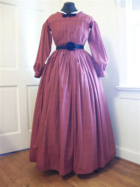 retrospect red print civil war dress