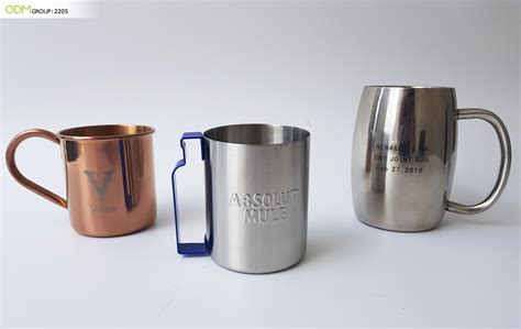 trendy customized drinkware metal rum cups