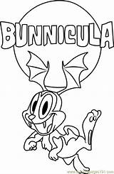 Bunnicula Coloring Pages Flying Cartoon Coloringpages101 Online Color Choose Board sketch template