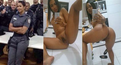 amatuer topless female police officer