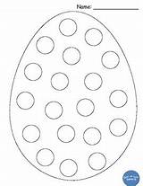 Easter Dot Egg Lot Eggs Outline Teacherspayteachers Choose Board sketch template