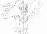 Pony Little Coloring Pages Nightmare Moon Getcolorings Filly sketch template