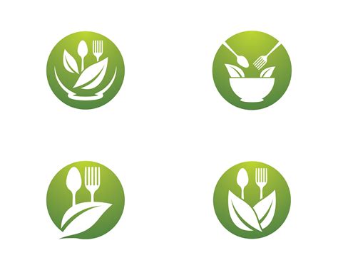 organic food logo set  vector art  vecteezy
