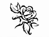Outline Flower Tribal Rose Clipart Library sketch template